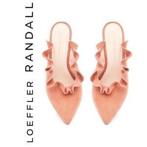 Loeffler Randall LANGLEY Ruffle Mules NIB sz 9